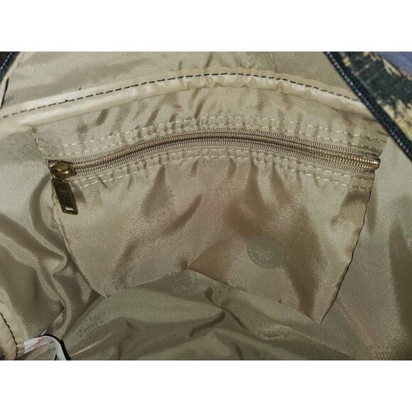 Vintage Ricardo Beverly Hills Palm Tree Tapestry Shoulder Overnight Bag Luggage - Picture 10 of 10